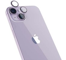 EPICO hliníkové tvrzené sklo na čočky fotoaparátu pro iPhone 14/14 Plus, fialová_323674913