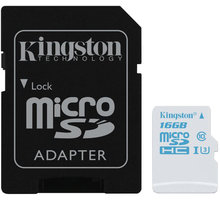 Kingston Action Card Micro SDHC 16GB Class 10 UHS-I U3 + SD adaptér_1854613561
