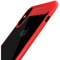 Mcdodo bumper zadní kryt pro Apple iPhone X/XS, červeno-čirá_1085656202