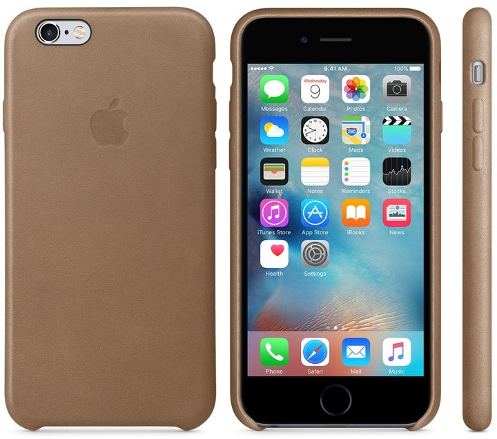Apple iPhone 6s Leather Case, hnědá_772240635
