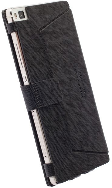 Krusell flipové pouzdro MALMÖ FlipWallet pro Huawei P8, černá_406800554