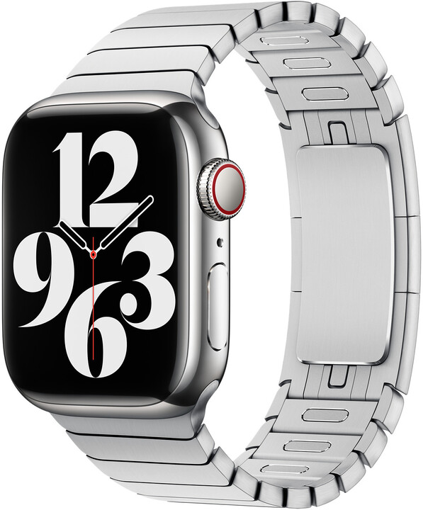 Apple Watch článkový tah 38mm, stříbrná_1039431687