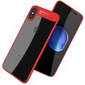Mcdodo bumper zadní kryt pro Apple iPhone X/XS, červeno-čirá_1638034635
