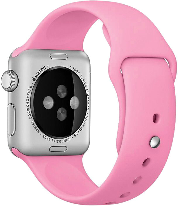 COTEetCI řemínek pro Apple Watch, silikonový, 42/44/45 mm, světle růžová_272822478