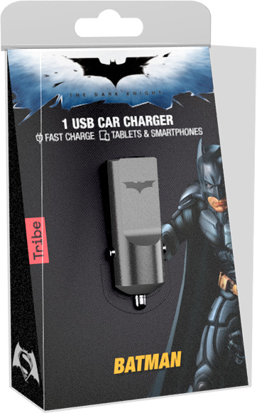 Tribe DC Movie Batman USB nabíječka do auta - Černá_46133862