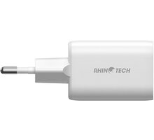RhinoTech síťová nabíječka Quick Mini dual, USB-C + USB-A, 33W, bílá RTACC320