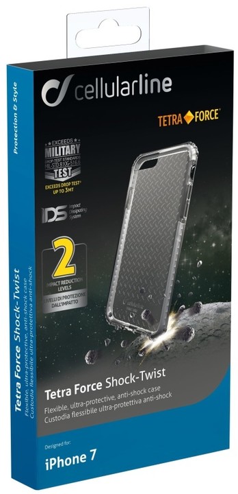 CellularLine TETRA FORCE CASE ultra ochranné pouzdro pro Apple iPhone 7, 2 stupně ochrany, bílá_1442457704