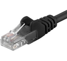 PremiumCord Patch kabel UTP RJ45-RJ45 level 5e, 5m, černá_1733707558