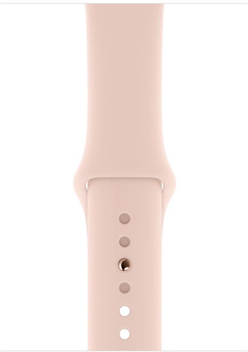 Apple Watch series 4, 40mm, pouzdro ze zlatého hliníku/růžový řemínek_476273155