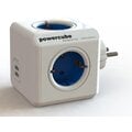PowerCube ORIGINAL USB rozbočka-4 zásuvka, modrá_1922484121