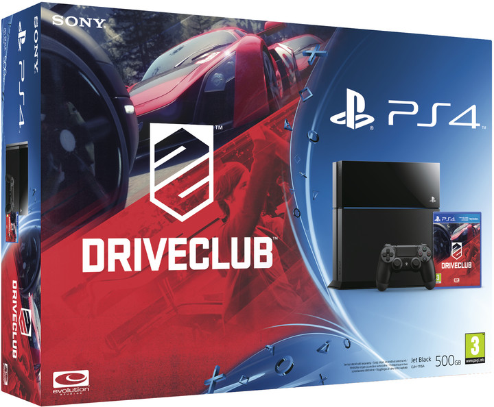 PlayStation 4 - 500GB + hra Driveclub_1070484258