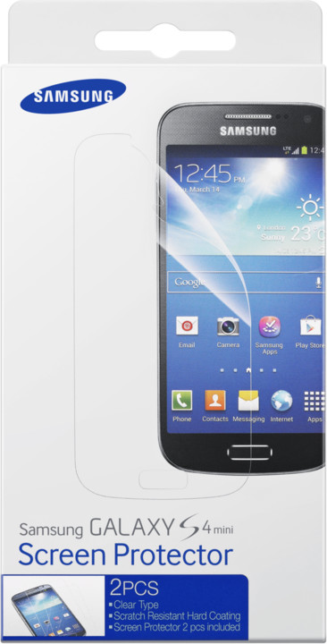 Samsung ochranná fólie na displej ET-FI919CTE pro Galaxy S4 mini (i919x), transparentní_1458810271