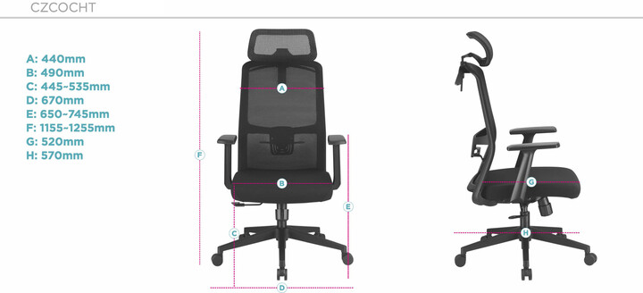 CZC.Office Torus One, kancelářská židle, ergonomická_468954113