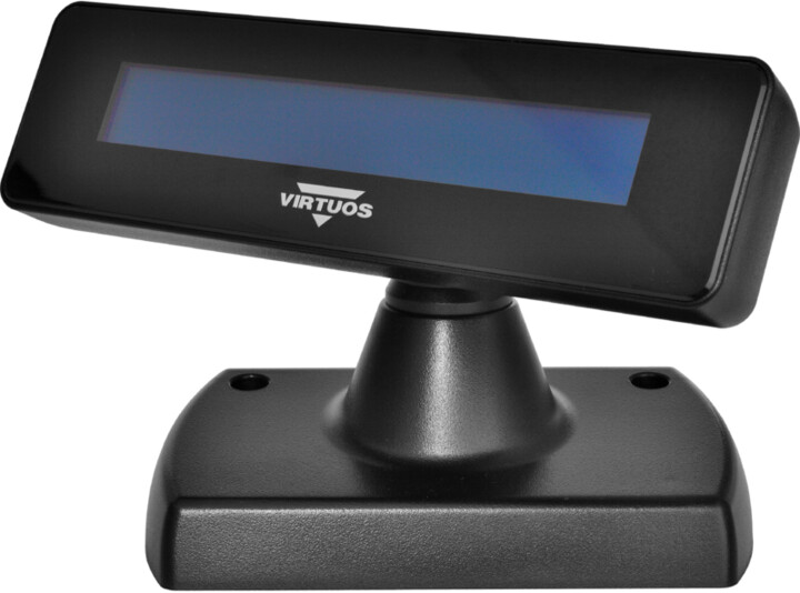 Virtuos FL-2025MB - LCD zákaznicky displej, 2x20, USB, černá_1092824315