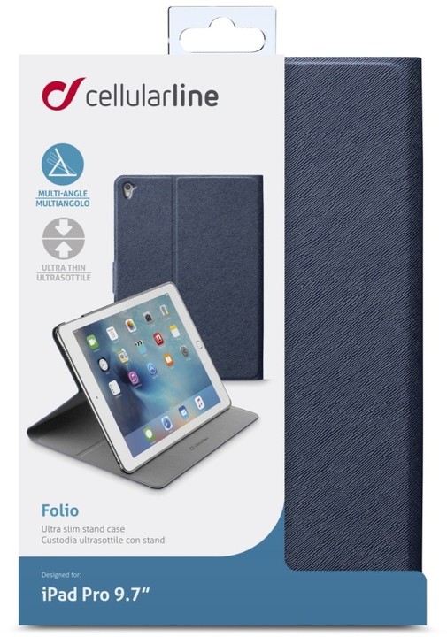 CellularLine FOLIO pouzdro se stojánkem pro Apple iPad Pro 9,7&quot;, modré_1695741676