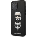 Karl Lagerfeld ochranný kryt Saffiano K&amp;C Heads pro iPhone 12 Pro Max, černá_1429060367