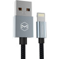 Mcdodo datový a napájecí kabel s certifikací MFI Lightning (1,2 m), šedá_1529666339