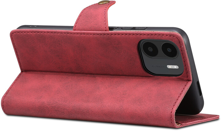 Lenuo Leather flipové pouzdro pro Xiaomi Redmi A1, červená_344574763
