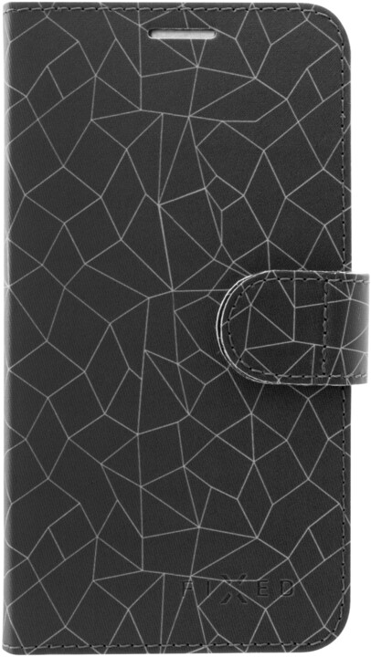FIXED FIT pouzdro typu kniha pro Huawei P20 Lite, motiv Grey Mesh_836715715