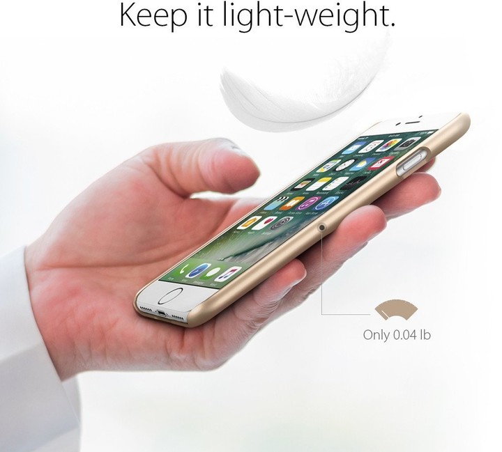 Spigen Thin Fit pro iPhone 7, champagne gold_40396350