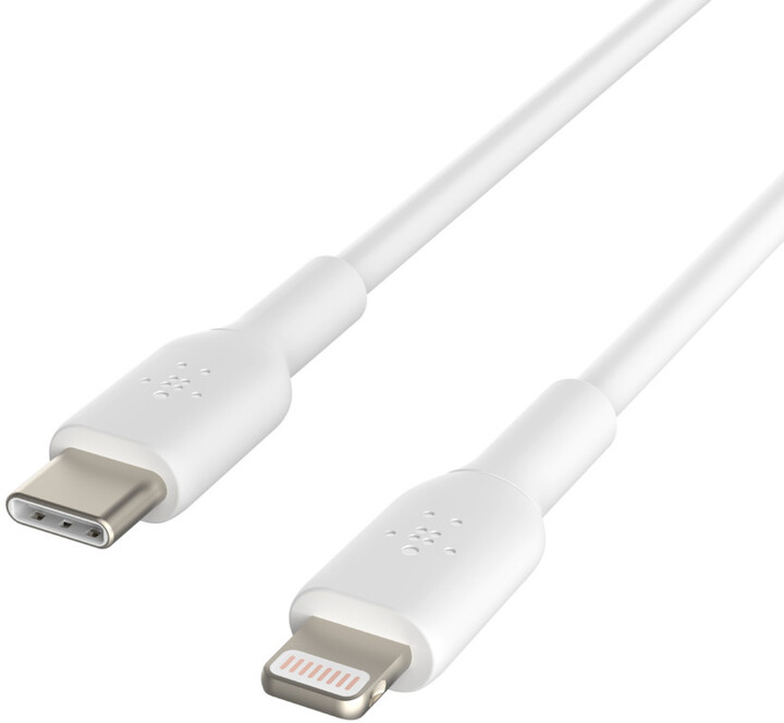 Belkin kabel USB-C - Lightning, M/M, MFi, 1m, bílá_330708914