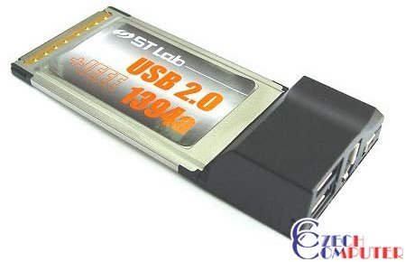 ST-LAB PCMCIA to USB2.0+IEEE1394 adapter_1929759972