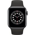 Apple Watch Series 6, 40mm, Space Gray, Black Sport Band_745233301