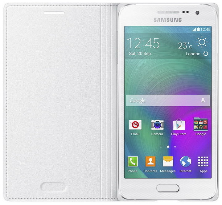 Samsung flipové pouzdro EF-FA300B pro Galaxy A3 (SM-A300), bílá_386304008