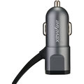 iMyMax Fast Charger Car Charger 3,4A, Micro USB/Lightning, šedá_480000761