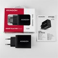 AXAGON ACU-DS16 SMART nabíječka do sítě, 2x USB výstup 5V/2.2A + 5V/1A, 16W_341348744