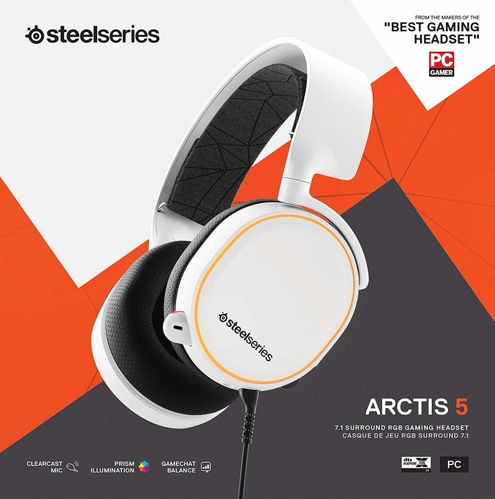 SteelSeries Arctis 5 (2019 Edition), bílá_1834460782