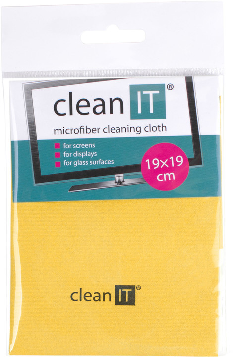 CLEAN IT čisticí utěrka z mikrovlákna, malá žlutá v hodnotě 59 Kč_142681575