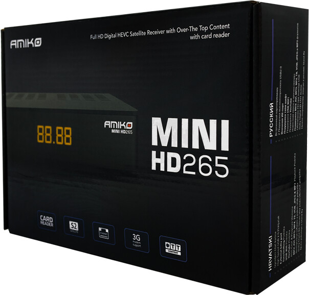 Amiko DVB-S2 přijímač Mini HD265 HEVC CX LAN_622310080