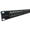 Conexpro Patch panel PP24-6a-STP, 24 portů, STP, CAT6A, 1U, rack 19&quot;_639398764