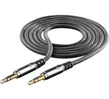 Cellularline Unique Design Audio kabel pro iPhone, 2x 3,5mm jack, černý_1731937721