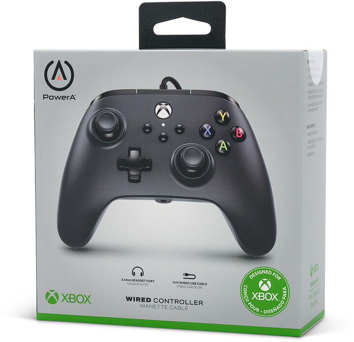 PowerA Wired Controller, černý (PC, Xbox Series, Xbox ONE)_450003299