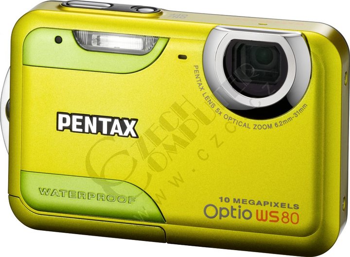 Pentax Optio WS80, žluto/zelená_1252513360