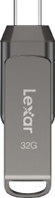 Lexar JumpDrive D400 Dual - 32GB, šedá_1742954786