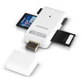 AXAGON externí HANDY čtečka SD/MicroSD/MS/M2, bílá_1048411982