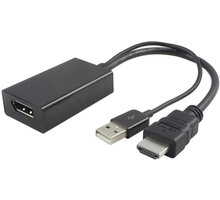 PremiumCord adaptér HDMI-DisplayPort Male/Female s napájením z USB kportad09