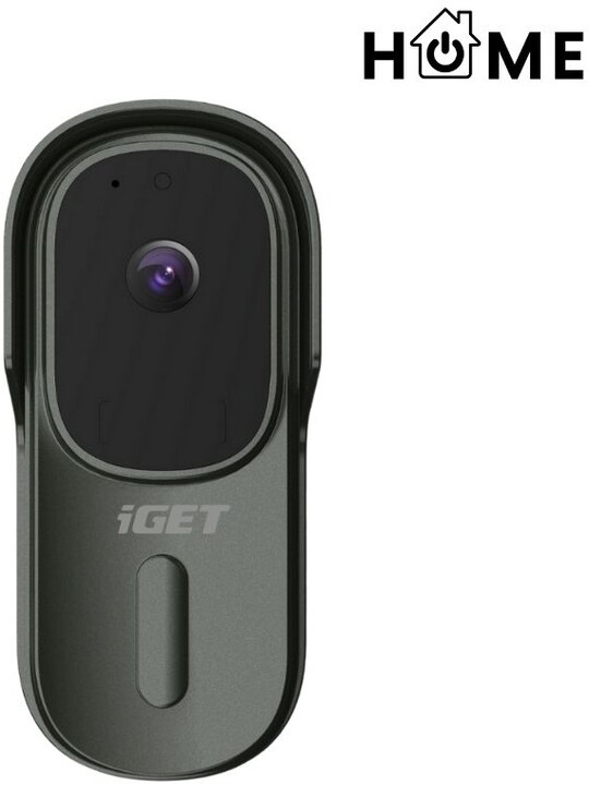iGET HOME Doorbell DS1, antracit + Chime CHS1_1023669866