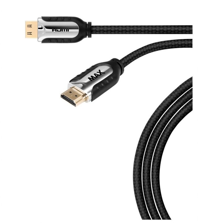 MAX MHC4201B kabel HDMI 2.0b 2.0 opletený, pozlacený 2m, černá_642936983