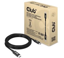 Club3D kabel USB4 Gen3x2, 8K@60Hz, Power Delivery 240W, 3m, černá_461909822