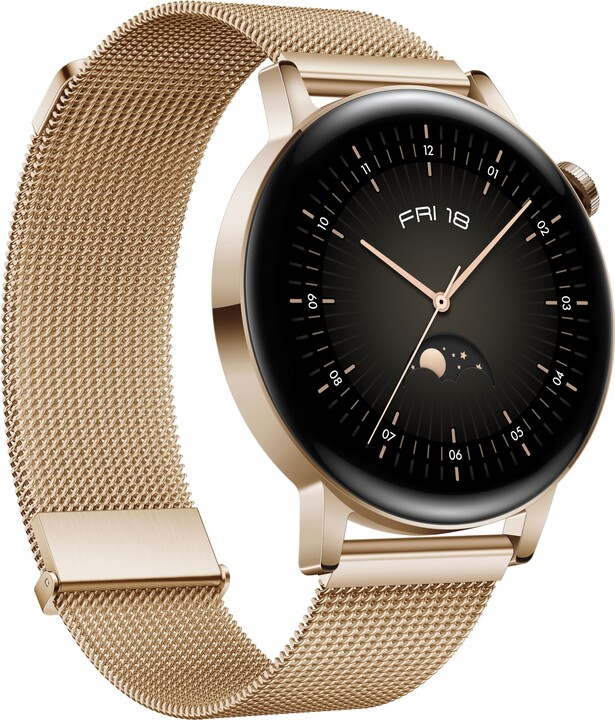 Huawei Watch GT 3 42 mm Elegant, Light Gold, Light Gold Milanese Strap_1820046122