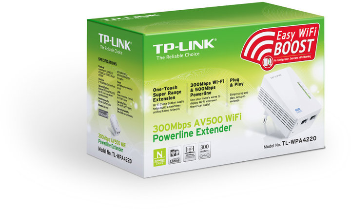 TP-LINK TL-WPA4220, 300Mbps WiFi Powerline_609595767
