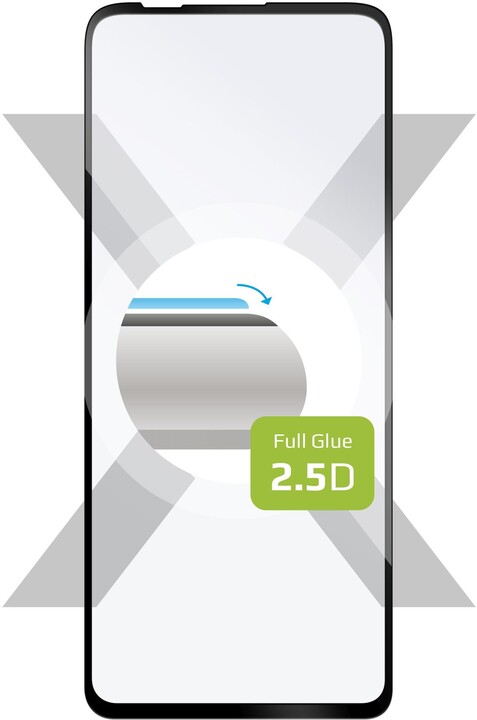 FIXED ochranné tvrzené sklo pro Motorola Moto G Plus, Full-Cover, 2.5D, 0.33mm, černá_786184180