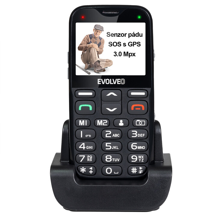 Evolveo EasyPhone XG s nabíjecím stojánkem, Black_1570524318