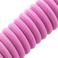 CableMod Classic Coiled Cable, USB-C/USB-A, 1,5m, Strawberry Cream_1636969357