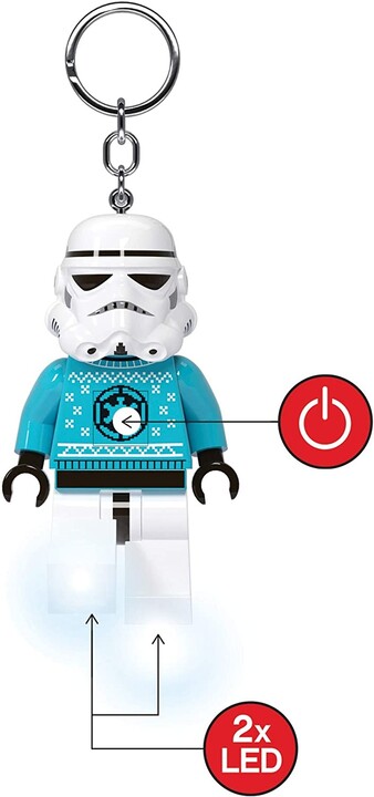 Klíčenka LEGO Star Wars - Stormtrooper ve svetru, svítící figurka_661620740
