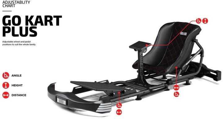 Next Level Racing GO Kart PRO Cockpit, černá_1587784754